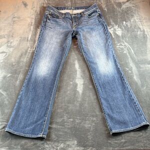 Express Women's Jeans Bootcut Size 12L Mid Rise Medium Wash
